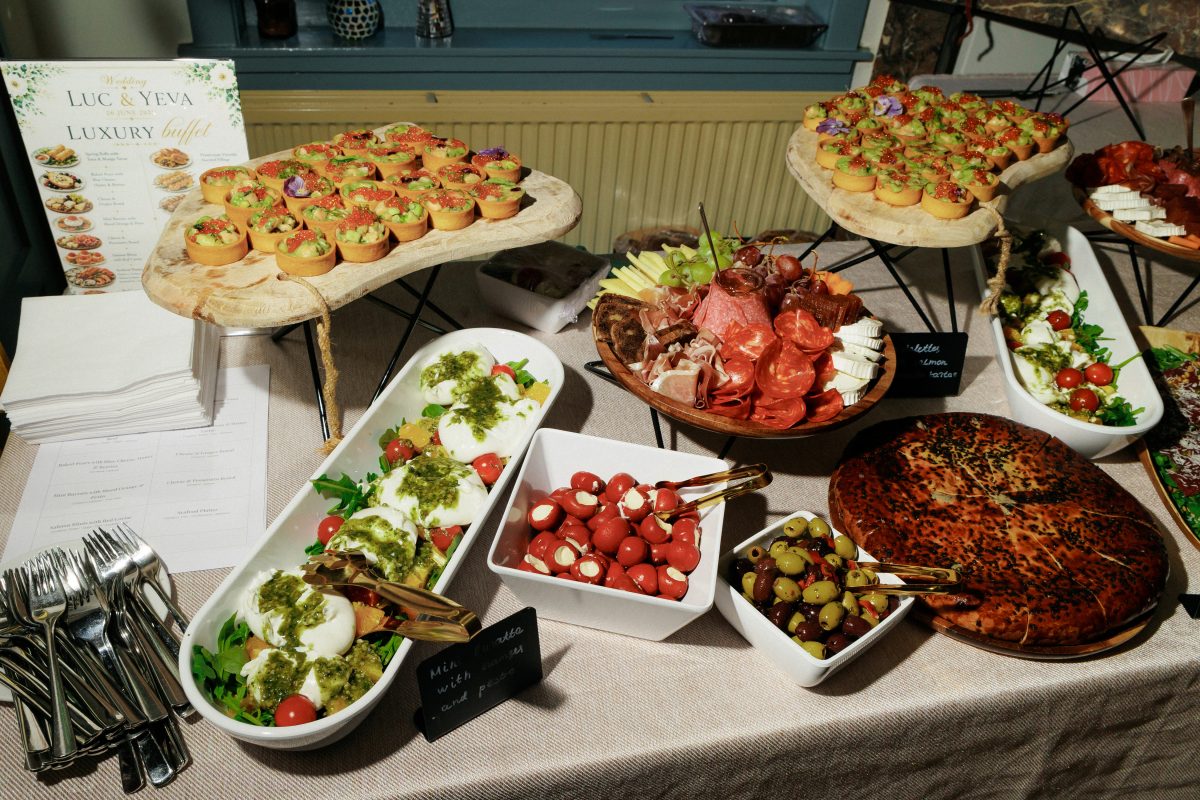 Wedding buffet for Luc and Yeva by Concordia Catering